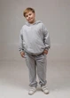 Детский спортивный костюм с вышивкой oversize Серый 92/98 Malwel 33302 - изображение 1