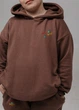 Дитячий спортивний костюм з вишивкою oversize Коричневий 92/98 Malwel 33303 - зображення 4