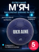 М'яч футбольний №5 PVC Гріппі зшитий вручну BALLONSTAR UKRAINE FB-9535 (PVC, №5, синьо-жовтий) - изображение 1