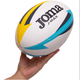 М'яч для регбі ручне зшивання Joma J-MAX 400680-209 (гума, поліестер, бавовна, №3, біло-жовто-синій) - изображение 8