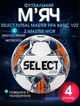 М'яч футзальний PU ручне зшивання №4 SELECT FUTSAL MASTER FIFA BASIC Z-MASTER-WOR (PU, біло-помаранчевий) - изображение 1