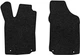 Ворсовые коврики EVAtech Premium в салон авто для Audi 100 (C3) Restyling Mechanical seats 1988-1991 3 поколение Sedan EU Черный кант (AU11923AV2TL4VPB) - изображение 1