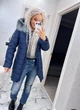 Fashions • Куртка женская зимняя Софи Fashions 52 синий (№1876-мк) - изображение 9