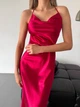 Эффектное платье комбинация 1007tr Simply Sexy красный XS - изображение 7