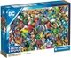 Пазли Clementoni Compact Impossible - Ліга справедливості / Warner Justice League. DC Comics. WB Shield / 1000 елементів (39863) - зображення 1