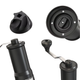 Кавомолка ручна механічна з керамічними жорнами 5 ступенів регулювання помелу, чорна KMDJ-D - зображення 7
