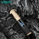 Аккумуляторный триммер для стрижки бороды и усов с USB и LED-дисплеем VGR V-296 Pro Золотистый + Масло - изображение 7