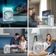 Портативный мини-кондиционер Air Cooler Fun, настольный вентилятор с увлажнителем воздуха Белый ACF-9090-White - изображение 3