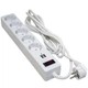 Фільтр живлення Patron 3m + 2 USB 2.0, 2.1A, 5 троянд. White (EXT-PN-SP-53-USB-W) - зображення 1