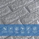 3D панель самоклеющаяся 700x770x7мм кирпич Серебро (017-7) SW-00000059 - изображение 4