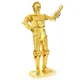 Металлический 3D конструктор "Дроид Star Wars Gold C-3PO", Metal Earth, MMS270 - изображение 6