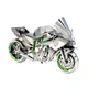 Металлический 3D конструктор "Мотоцикл Kawasaki Ninja H2R", Metal Earth, ICX021 - изображение 6