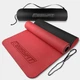 Килимок для йоги та фітнеса EasyFit TPE+TC 6мм двошаровий + Чохол червоний з чорним - зображення 1