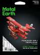 Металлический 3D конструктор Metal Earth "Самолет Fokker Dr. I Triplane" (MMS210) - изображение 10