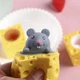 Игрушка антистресс Фуфлик Мышка серая из сыра - изображение 3