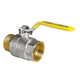 Кран шаровый Koer KR.215.G - 1 1/2" FM ГШВ Yellow, ручка "рычаг" желтая KR0126 - изображение 1
