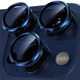 Защитное стекло Epik Metal Classic на камеру (в упак.) для Apple iPhone 15 Pro (6.1") / 15 Pro Max (6.7") Синий / Dark Blue - изображение 2