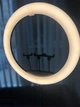 Кольцевая LED лампа 45 см на штативе (2,1м) сенсорная, 3 режима света + 3 держателя для телефона, лампа блогера, Лед лампа - изображение 4