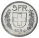 Монета Швейцарія 5 франків 1954 Срібло F-VF - зображення 1