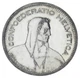 Монета Швейцарія 5 франків 1954 Срібло F-VF - зображення 2