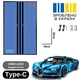 Арт Держатель Рамка 80x50 см. на Стену для Фирменного Конструктора Technic Bugatti Chiron (42083) Техник Бугатти Широн - Type-C - изображение 2