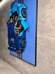 Арт Держатель Рамка 80x50 см. на Стену для Фирменного Конструктора Technic Bugatti Chiron (42083) Техник Бугатти Широн - Type-C - изображение 10
