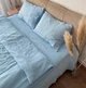 Простынь King Size Lavson из премиального 4-х слойного муслина 280х240 Голубой - изображение 1