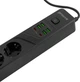 Мережевий фільтр Proove Power Strip P-04 4 розетки 4xUSB-A 2xUSB-C 2 м Black (396840001) - зображення 5