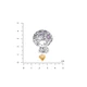 Серебряная Брошь Пани-Краса Amethyst - изображение 6