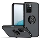 Чехол Fiji Colorframe для Xiaomi Redmi Note 11 4G матовый бампер с кольцом подставкой Black - изображение 1