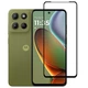 Захисне скло LUX для Motorola G15 / G15 Power повне проклеювання чорний - зображення 1
