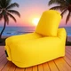 Ламзак надувной матрас c подушкой AIR CUSHION 230x65x50 см 1000 г Жёлтый (4-891659702-1) - изображение 2