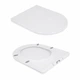 Унітаз підлоговий Qtap Swan безобідковий з сідінням Soft-close QT16223178W - изображение 8