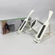 Подставка для ноутбука Multi-Position foldable bracket JC-25 8х22смСтильная подставка. Цвет: белый - изображение 6