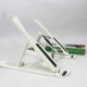 Подставка для ноутбука Multi-Position foldable bracket JC-25 8х22смСтильная подставка. Цвет: белый - изображение 4