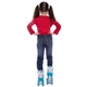 Ролики квады раздвижные для мальчика для девочки для детей с подсветкой S 31-34 Banwei синий BW-211 - изображение 12