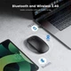 Бездротова миша з вбудованим акумулятором 2.4ГЦ 2в1 Bluetooth 5.2 безшумна мишка для MacBook, планшета, ноутбука, ПК. Black - изображение 6