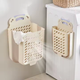 Складаний підвісний кошик для зберігання білизни великий 48×34×48см Бежевий (JDT-0846847) - зображення 2