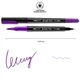 Маркер акварельний SANTI Brush Pen SW-08 фіолетовий двосторонній 391008 - зображення 2