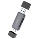 Кардридер Hoco USB3.0/ Type-C TF/SD 5Gbps 2TB Card Reader Spirit 2-in-1 (Hoco_HB45TC/USB3.0) - зображення 4