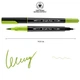 Маркер акварельний SANTI Brush Pen SW-18 салатовий двосторонній 391018 - зображення 2
