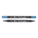 Маркер акварельний SANTI Brush Marker SWB-16 синій двосторонній 391072 - зображення 1