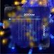 Светодиодная Usb гирлянда штора 2 на 2 метра водопад с пультом с изображением флага Украины - изображение 3