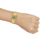 Женские наручные часы Casio LA680WEGA-9C Золотистые с цветочным рисунком - изображение 3