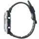 Спортивные Мужские наручные часы Casio MWQ-100-3A Серебристые\Зеленый экран\Зеленый ремешок - изображение 2