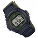 Спортивний Чоловічий наручний годинник Casio W-219HB-3A Чорний\Зелений екран\Зелений ремінець - зображення 2
