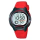 Наручные часы Casio LW-200-4A Черные\Серый циферблат\Красный ремешок - изображение 1