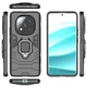 Противоударный чехол Transformer с кольцом для Xiaomi Redmi Note 14 Pro 4G (Черный / Soul Black) Epik (224954) - изображение 5