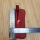 Ключница длинная из кожи красная длинная 2 отдела 15×8см - изображение 2