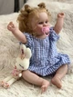 Коллекционная Силиконовая Кукла Реборн Reborn Анатомическая Девочка Пупс с Волосами Лола (Виниловая Кукла) 50 см - изображение 5